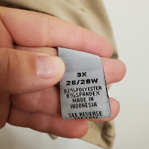 Catherines Dart Basic Solid Stretch Tank Top Shirt Womens 3X Tan Gold Champagne - Picture 3 of 7